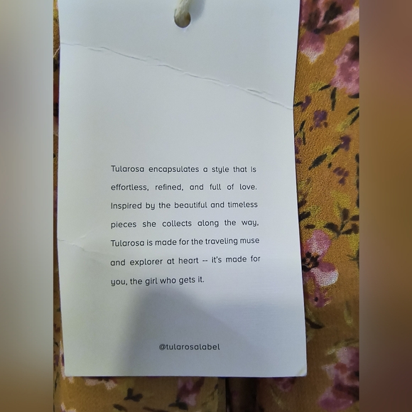 NWT TULAROSA Revolve Mobey Minidress Lafayette Fall Burnt Orange Floral Flowy - Picture 9 of 12